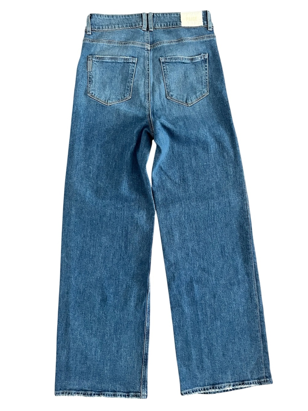 PAIGE Women's Sasha Wide Leg Jeans 28 High Rise Stretch Stefania Distressed 32" - Picture 4 of 14